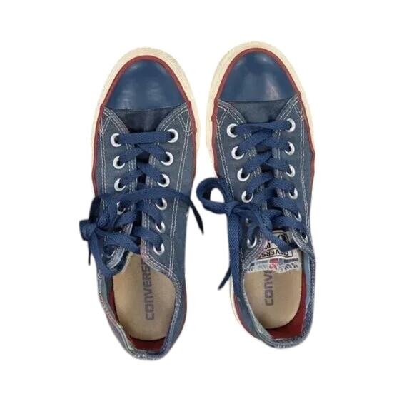 Converse Shoes Womens 7 Sneakers Lifestyle Chuck Taylor Low Blue Canvas Classic - Picture 6 of 12